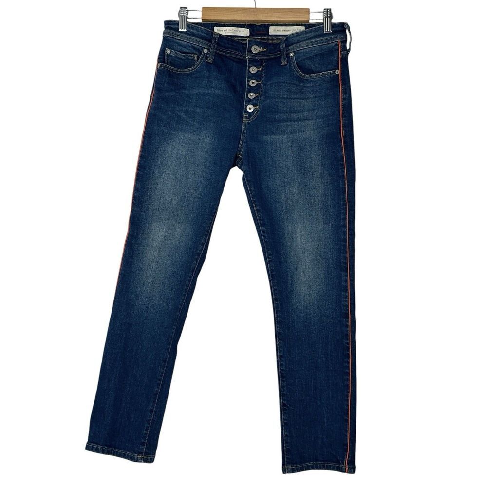 Anthropologie Pilcro and the Letterpress Pants Women‎ 28 Relaxed Straight Boho